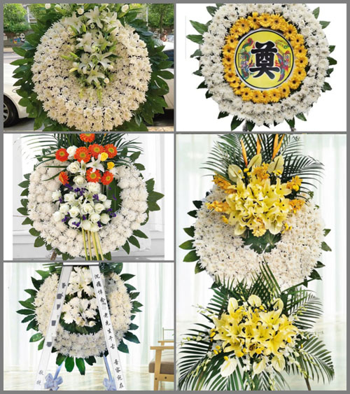 湖北荆门市京山县新市镇八字门村花圈速递
